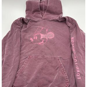 Women's DISNEY X Love Your Melon Pink Minnie Mouse Hoodie, Size S
